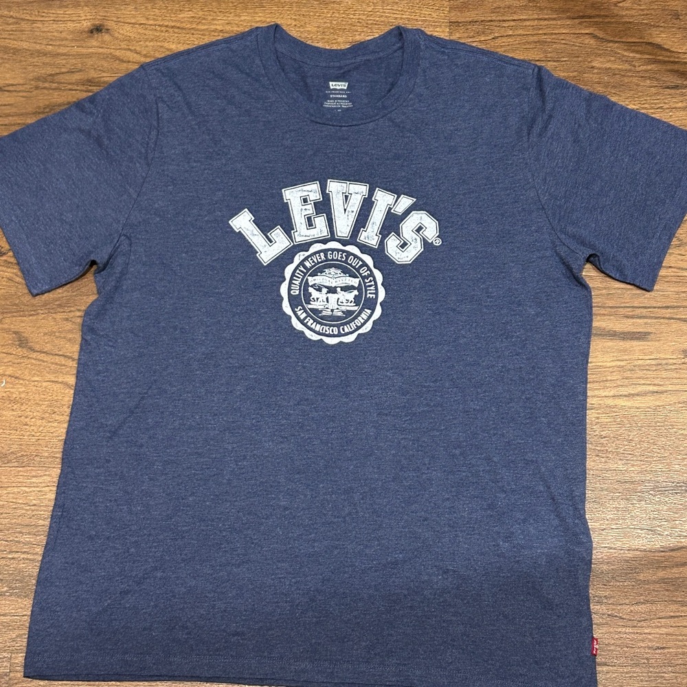 Levi's Heather Blue Crewneck Tee